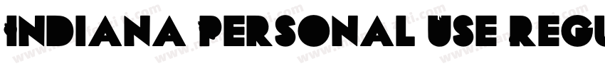 Indiana Personal Use Regular字体转换
